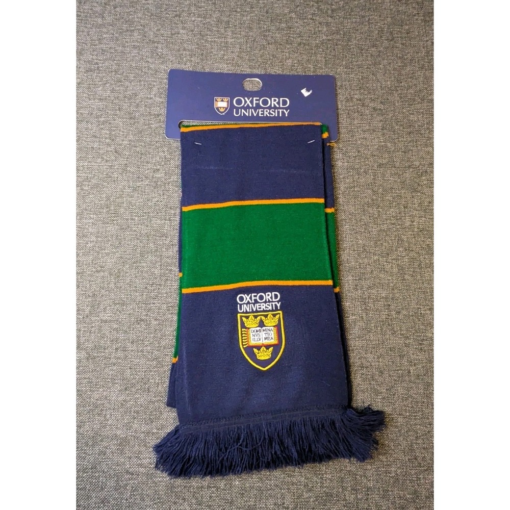Oxford University Embroidered Logo Scarf Unisex Multicolor College Uni
